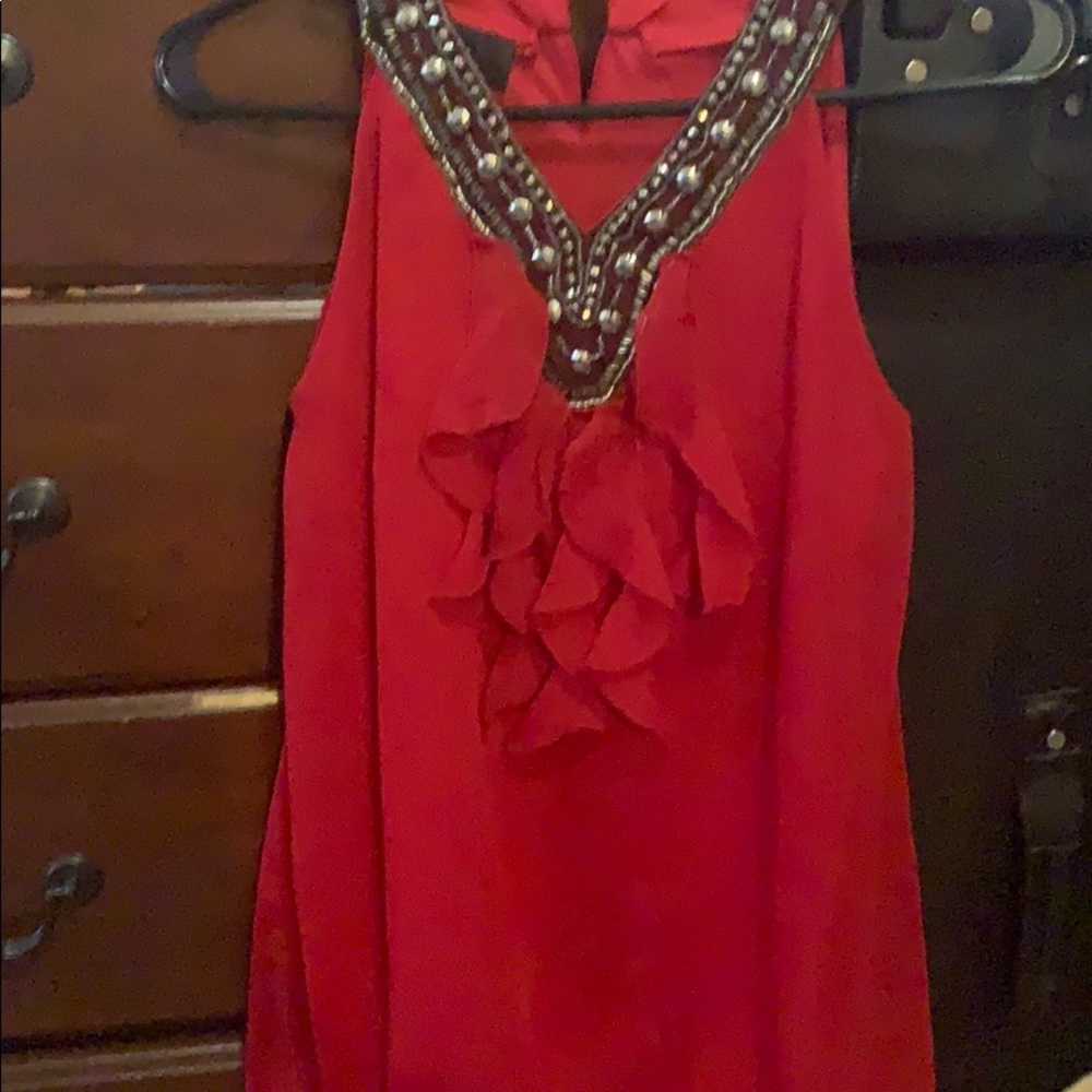 Amy Byer red dress top